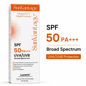 SunVantage SPF 50 PA+++ Broad Spectrum Sunscreen Gel | UVA/UVB Protection | 50g
